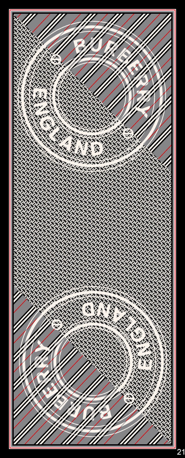 Burberry Monogram Pamuk Soft Şal 64303 - Siyah