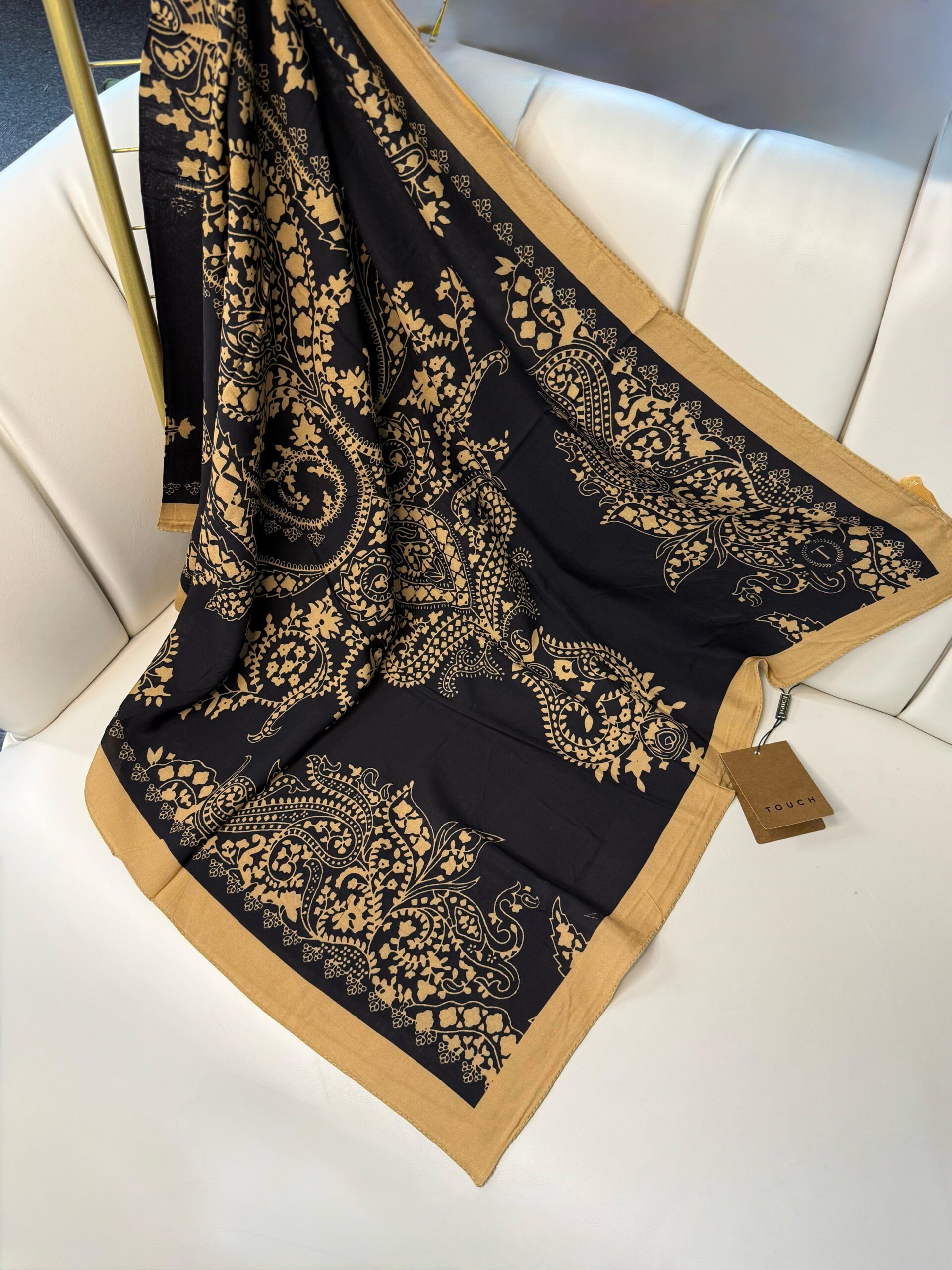 Touch İthal Pamuk İpek Şal - 415420 -Mocha