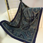 Touch İthal Pamuk İpek Şal 63454 - Lacivert-Vizon