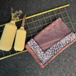 Leopar Detaylı Pamuk İpek Şal-456654-Kahve