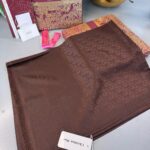 Dior  İthal Yün  İpek Şal Tam Set Kutulu Sertifikalı-Acıkahve