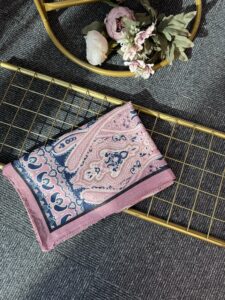 Otantik Desen Pamuk İpek Şal-259400-Pamuk Şekeri