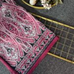 Otantik Desen Pamuk İpek Şal-259400-Kırmızı