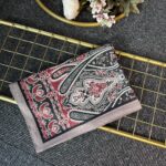 Otantik Desen Pamuk İpek Şal-259400-Haki