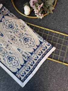 Otantik Desen Pamuk İpek Şal-259400-Taş