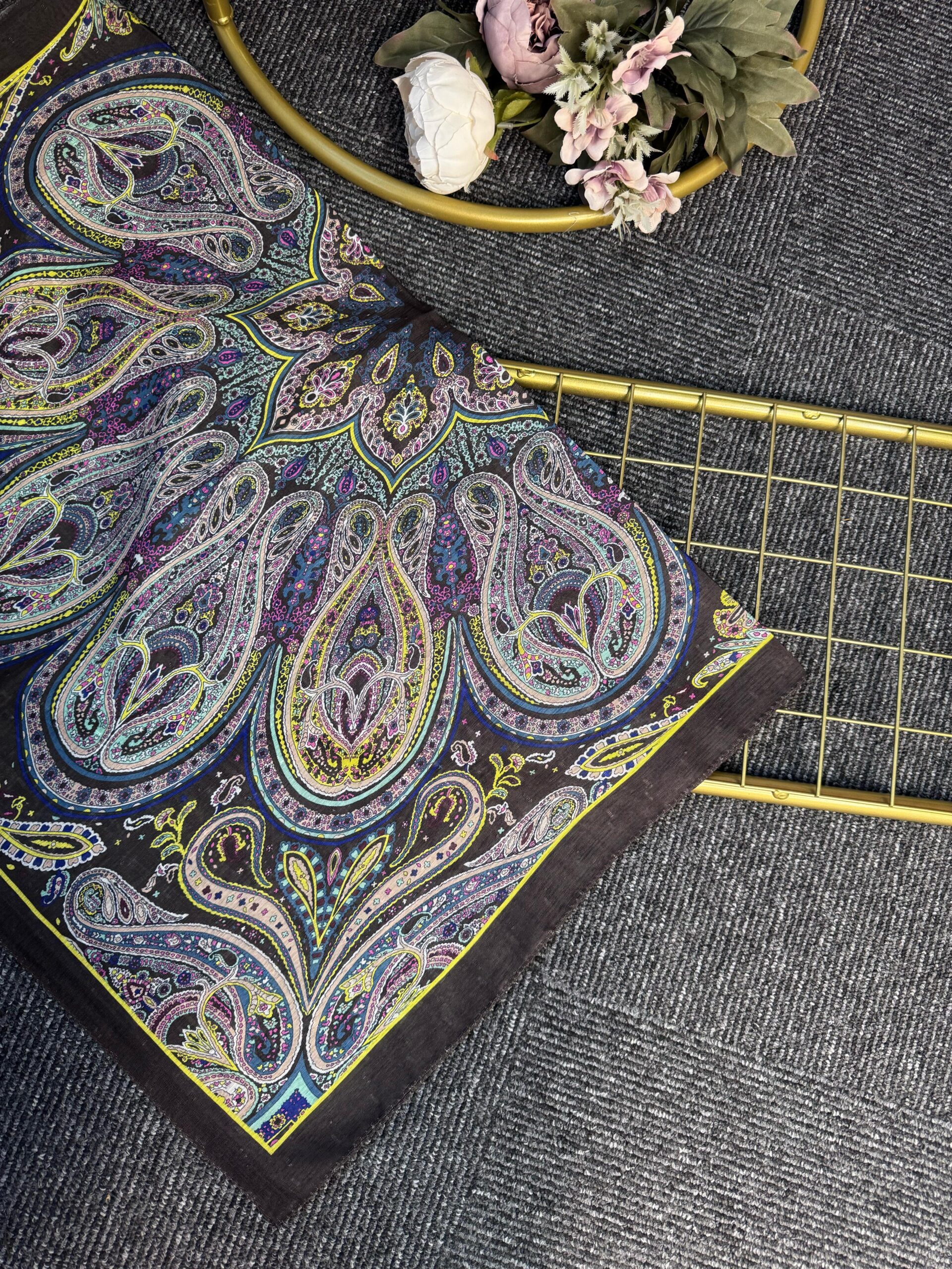 Desenname Pamuk Şal-406465-Kahve