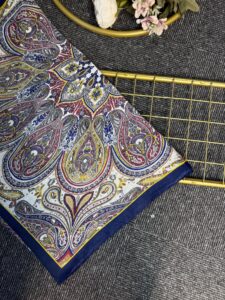 Desenname Pamuk Şal-406465-Lacivert