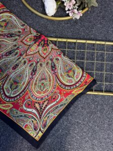 Desenname Pamuk Şal-406465-Kırmızı