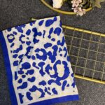 Gölge Motif Pamuk Şal-383561-Saks Krem