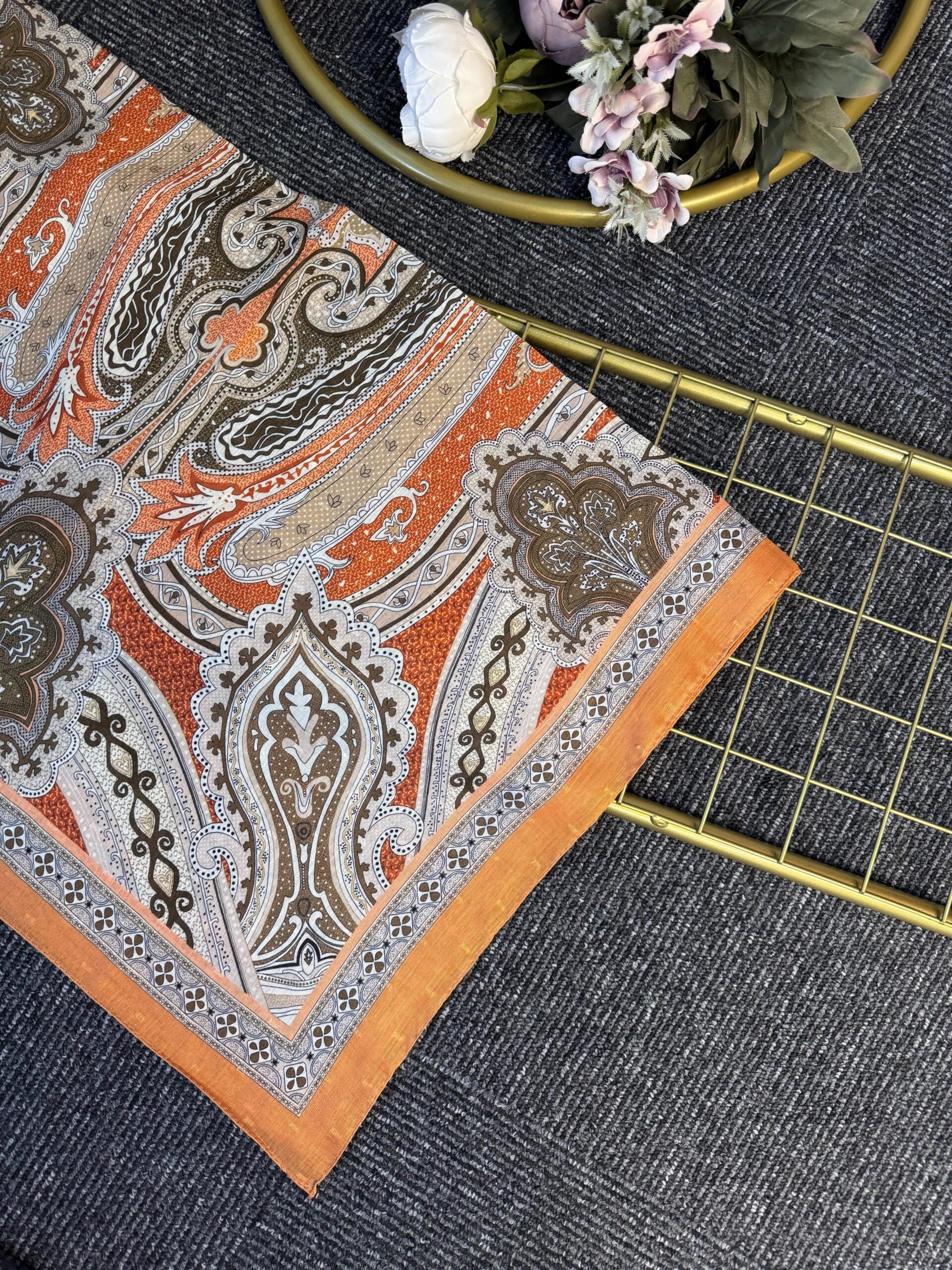 Rüya Sarayı Pamuk Şal-900080-Oranj