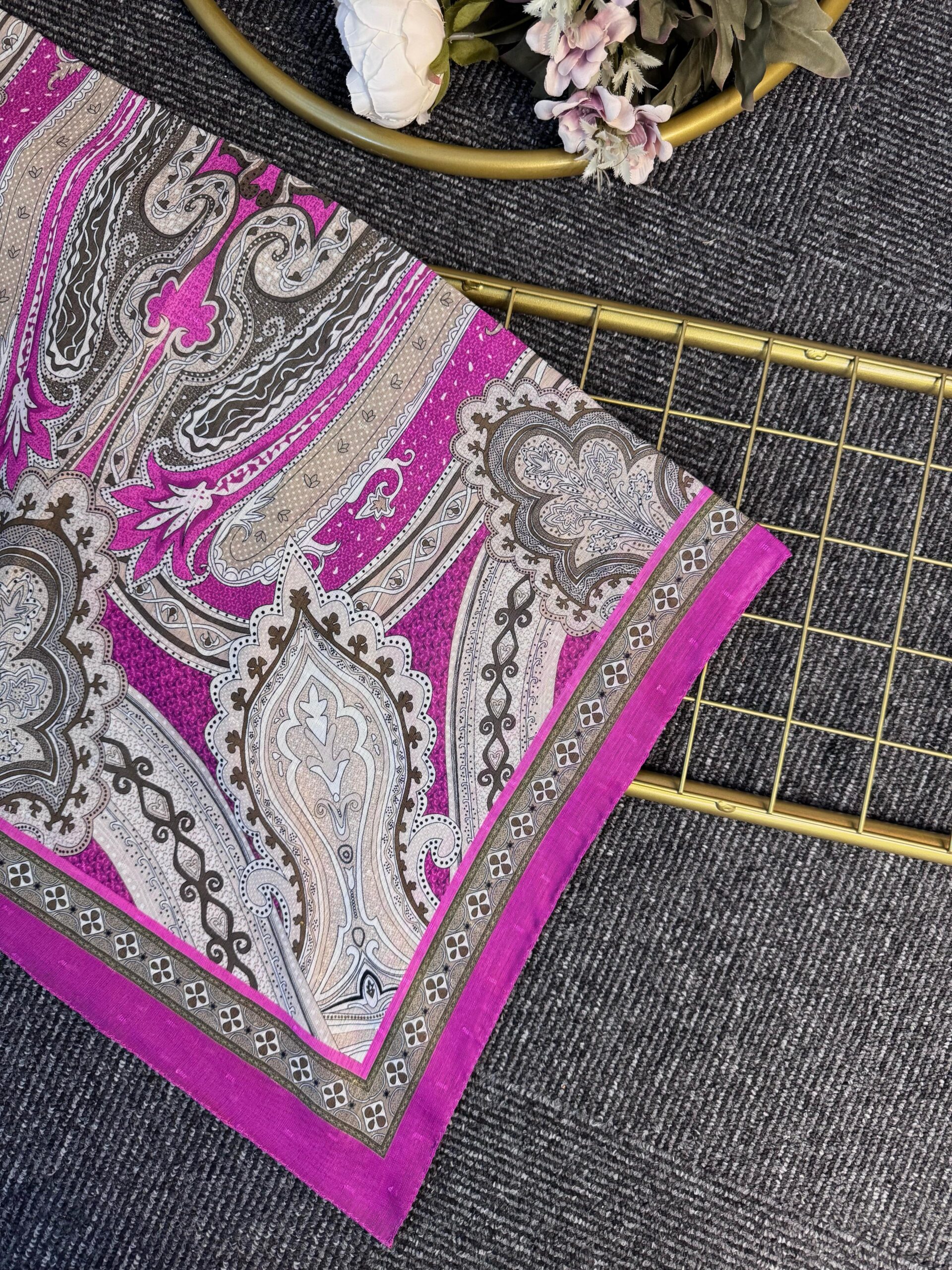 Rüya Sarayı Pamuk Şal-900080-Gül