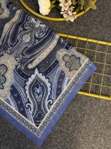 Rüya Sarayı Pamuk Şal-900080-Mavi