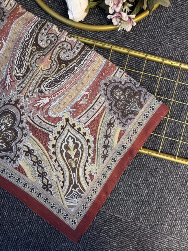 Rüya Sarayı Pamuk Şal-900080-Kiremit