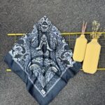 Etro Desen Pamuk Soft Eşarp 27091 -Duman Grisi