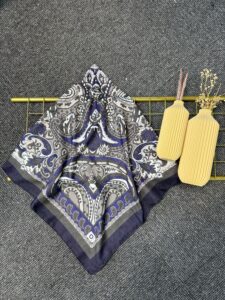 Etro Desen Pamuk Soft Eşarp 27091 -Lavanta