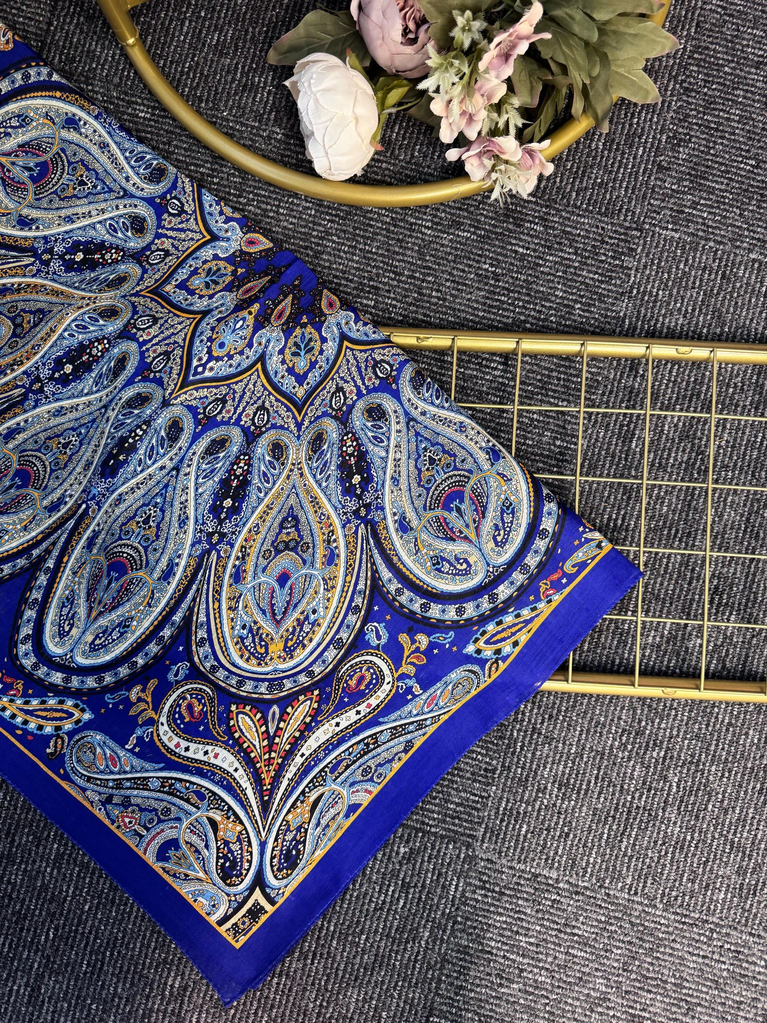 Desenname Pamuk Şal-406465-Saks