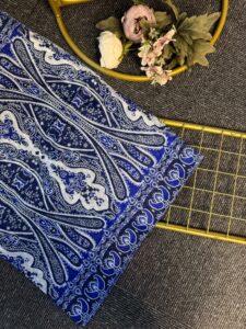 Retro Rüzgarı Pamuk Soft Şal-089605-Saks