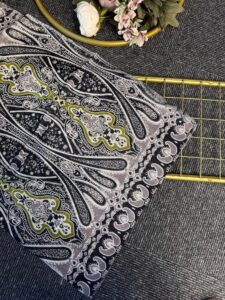 Retro Rüzgarı Pamuk Soft Şal-089605-Zeytin Yeşili