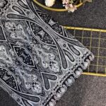 Retro Rüzgarı Pamuk Soft Şal-089605-Gri