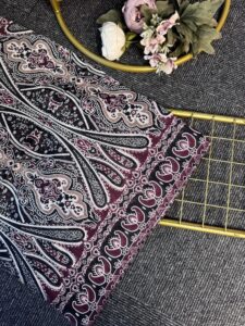 Retro Rüzgarı Pamuk Soft Şal-089605-Bordo