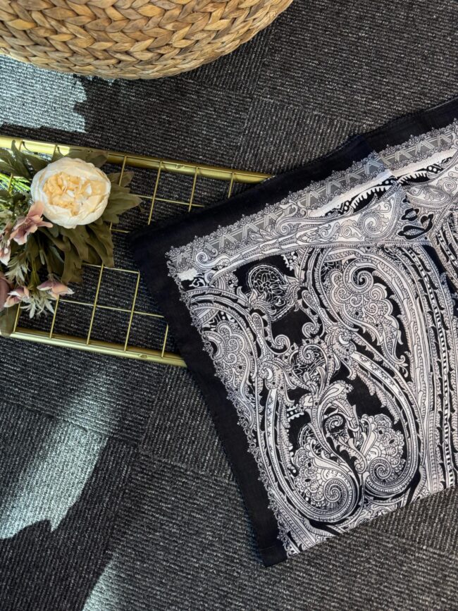 Saray Yolu Naturel Pamuk-678345-Siyah