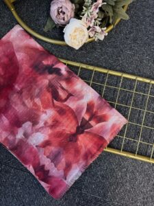 Floral Paısley Naturel Pamuk Desen Şal -741852-Meyve Çiği