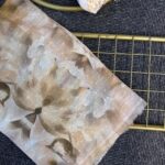 Floral Paısley Naturel Pamuk Desen Şal -741852-Limon Işıltısı