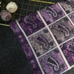 Zemheri Motif Pamuk  Şal-665544-Leylak