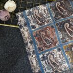 Zemheri Motif Pamuk  Şal-665544-Turkuaz