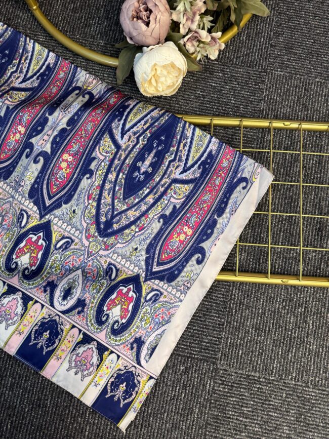 Anka Desen Vual İpek Şal-768568- Pudra