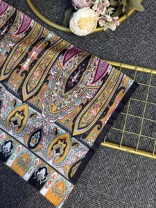 Anka Desen Vual İpek Şal-768568- Camel