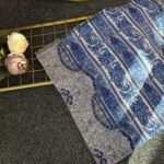 Gölgede Zarafet Pamuk Şal-545765-Gök Mavi