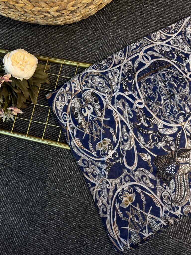 Saray Bahçesi Naturel İpek Şal-658945-Vizon