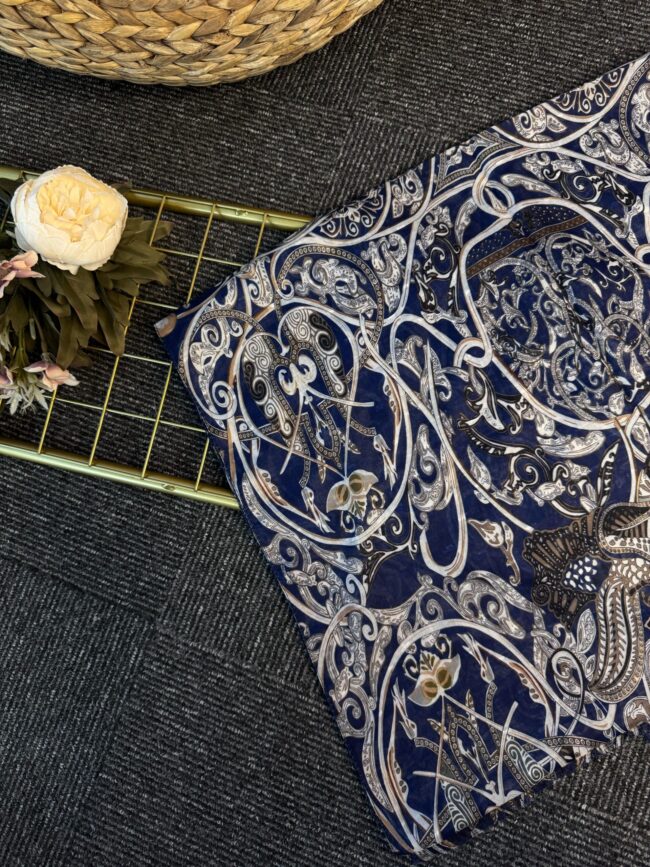 Saray Bahçesi Naturel İpek Şal-658945-Vizon