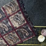 Zemheri Motif Pamuk  Şal-665544-Bordo