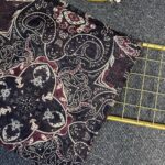 Miras Paisley  Doğal Pamuk Şal-Bordo