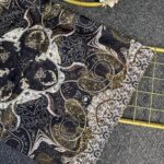 Miras Paisley  Doğal Pamuk Şal-Yağ Yeşili