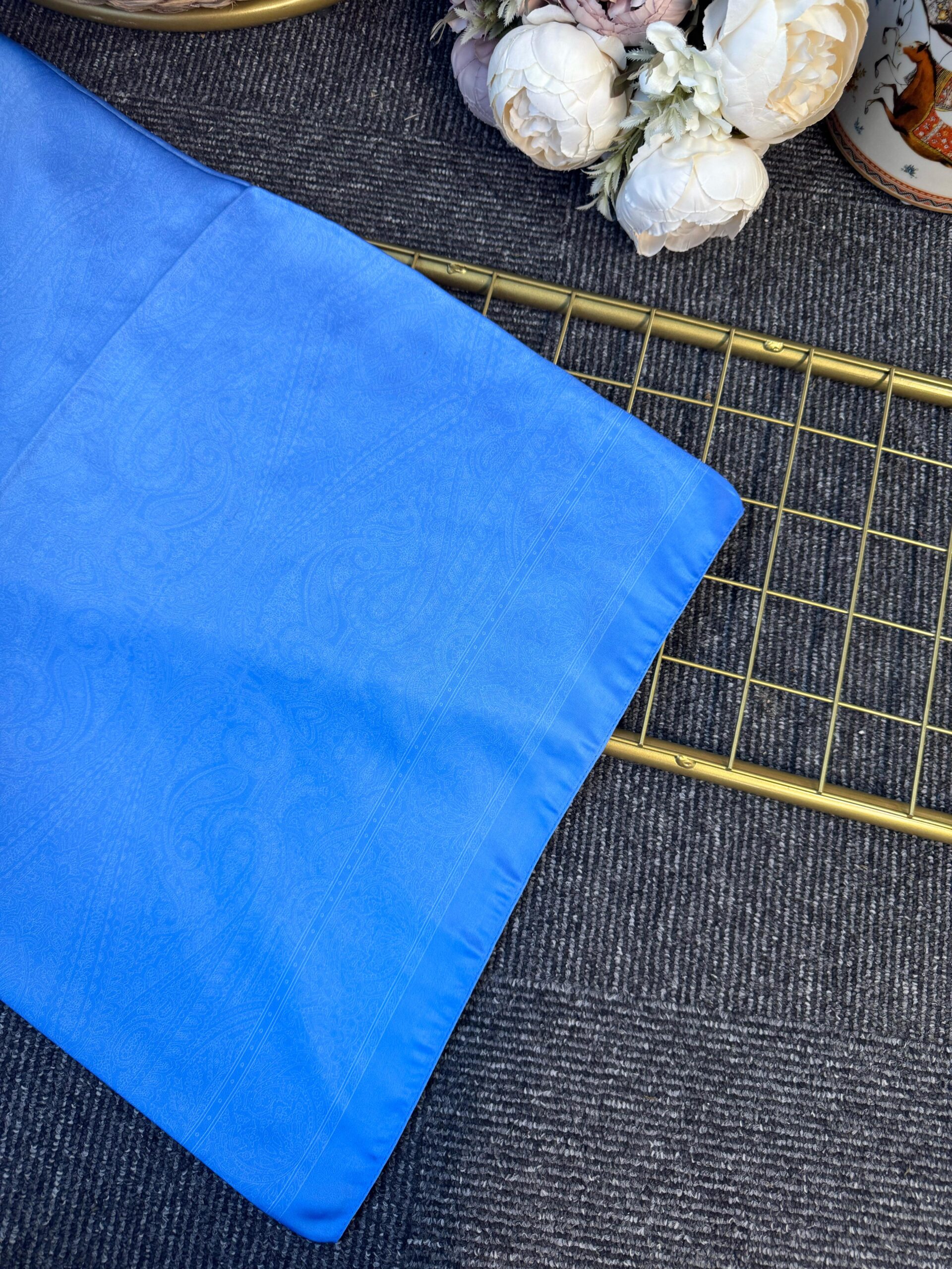 Nisyan  Vual İpek Şal-901465-Bebe mavisi