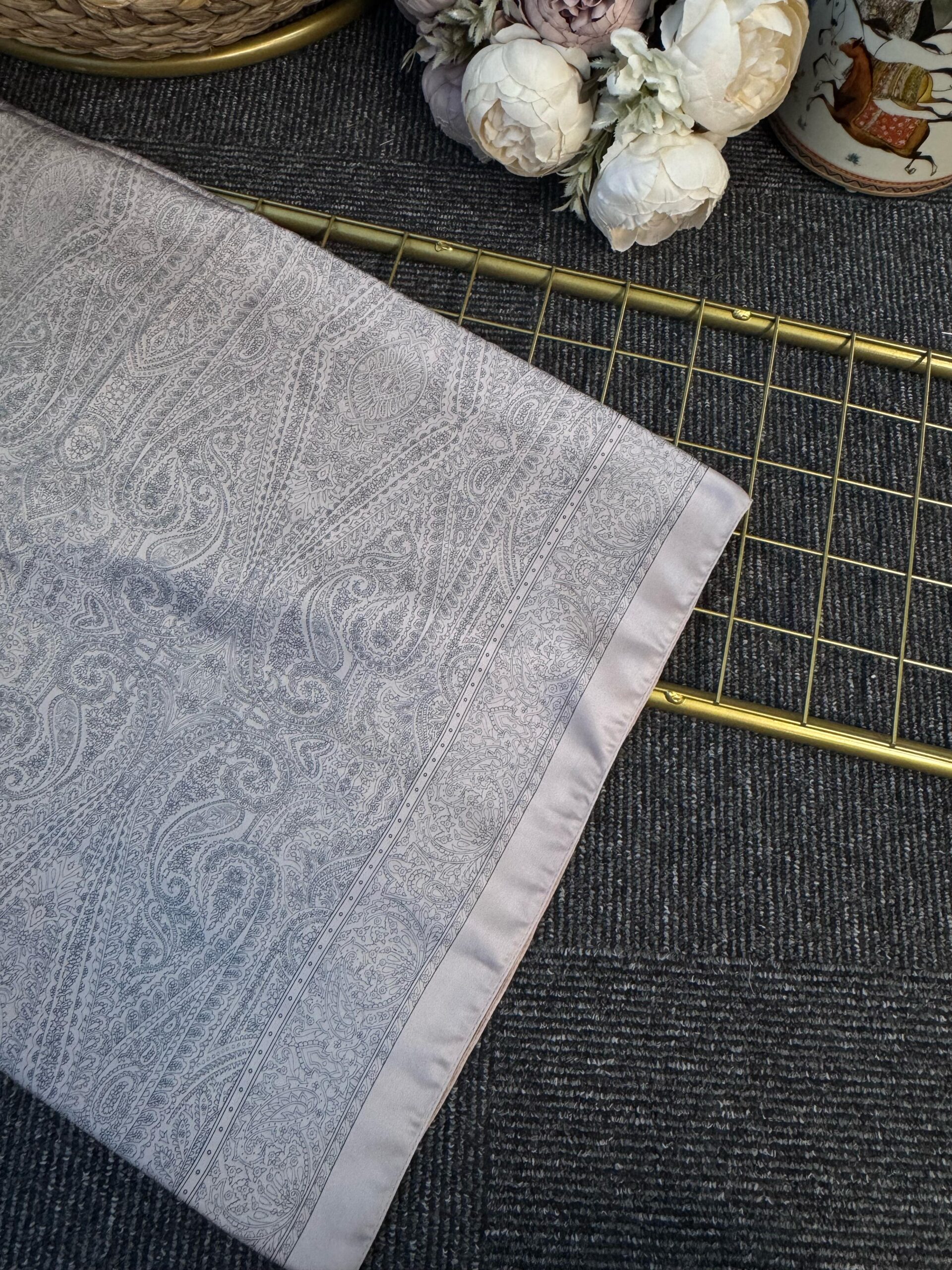 Nisyan  Vual İpek Şal-901465-Pudra