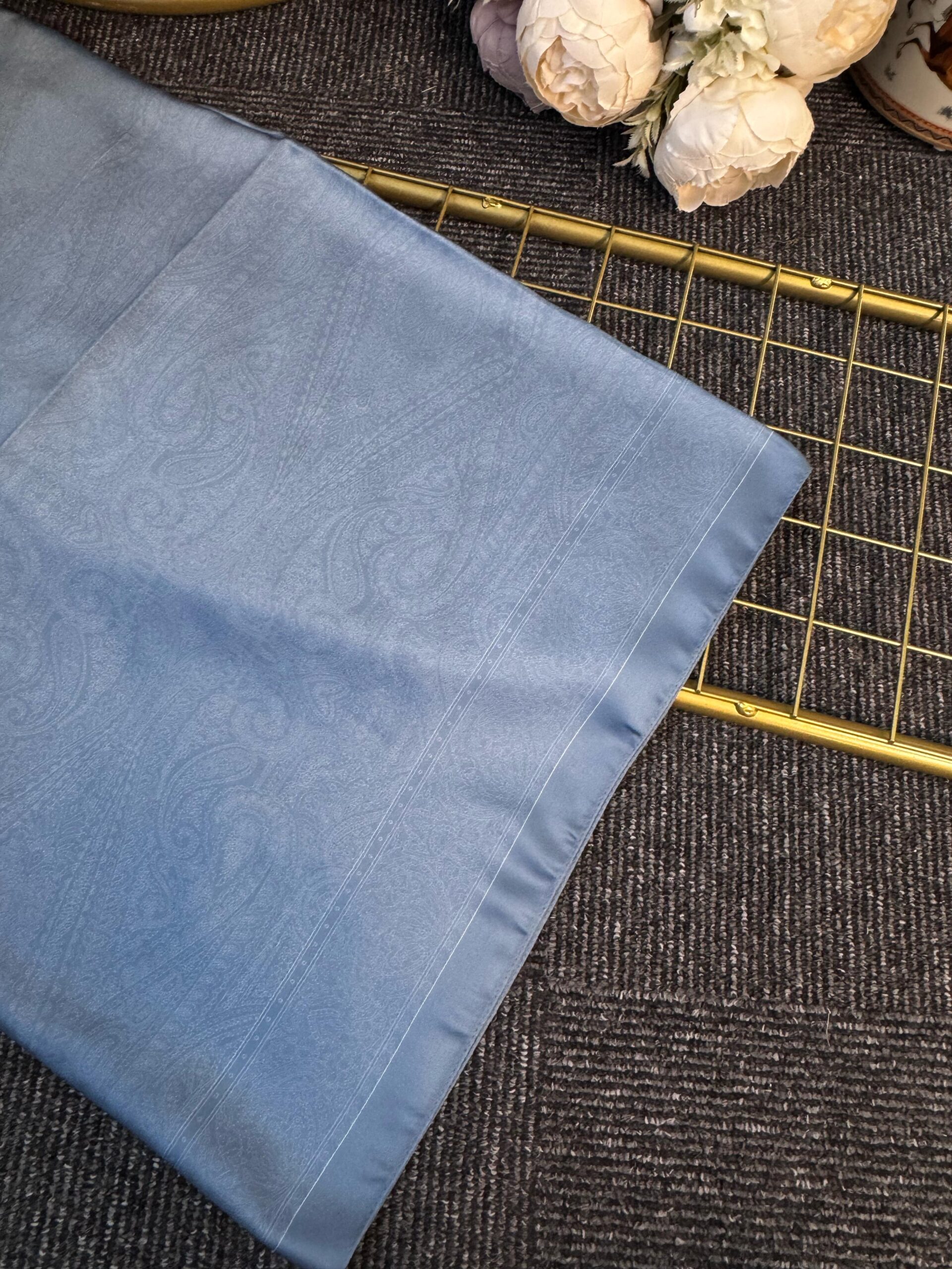 Nisyan  Vual İpek Şal-901465-Gök Mavi