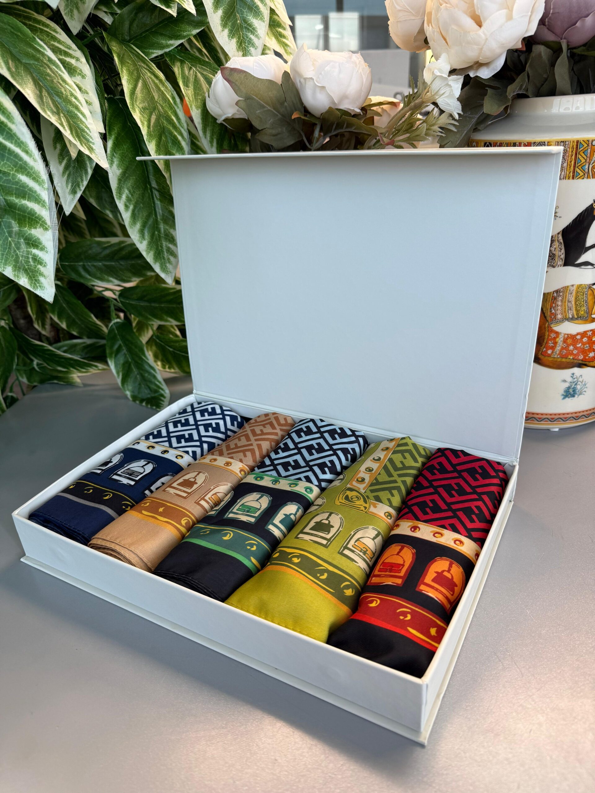 Fendi  5'li Pamuk Şal Seti