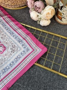 Lavinya  Vual İpek Şal -4031152-Vİşne