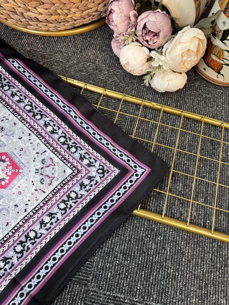 Lavinya  Vual İpek Şal -4031152-Siyah