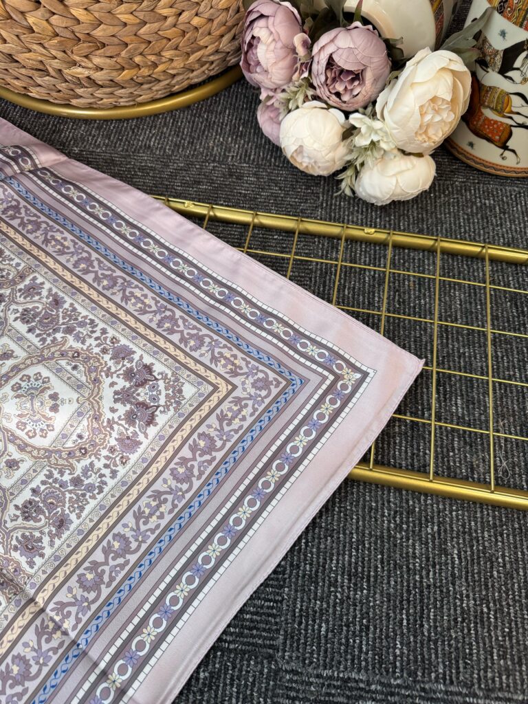 Lavinya  Vual İpek Şal -4031152-Pudra