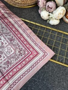 Lavinya  Vual İpek Şal -4031152-Şeker Pembe