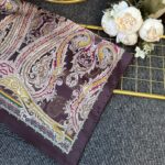 Zamansız Motif Vual İpek Şal-487934-Acıkahve