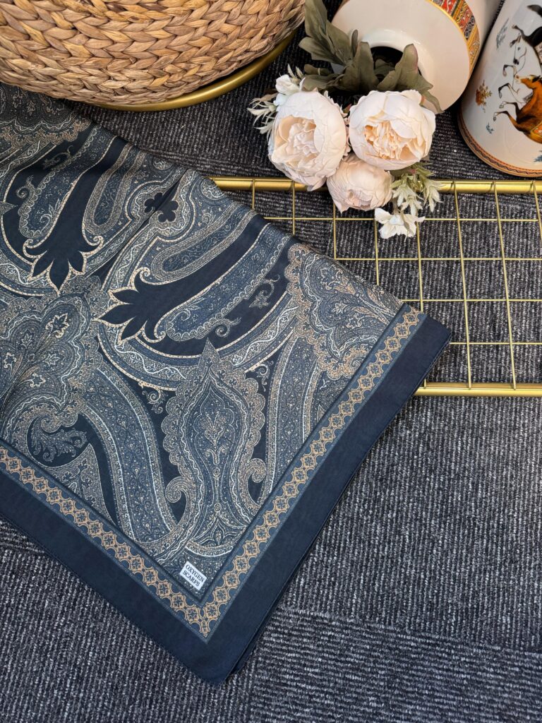 Etro Pamuk İpek Şal -987654-Haki Gold