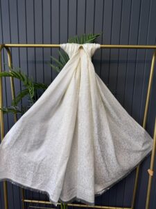 Mihri Etnik Desen Kaşmir Şal -321456-Ekru