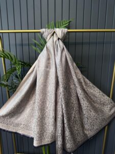 Mihri Etnik Desen Kaşmir Şal -321456-Vizon