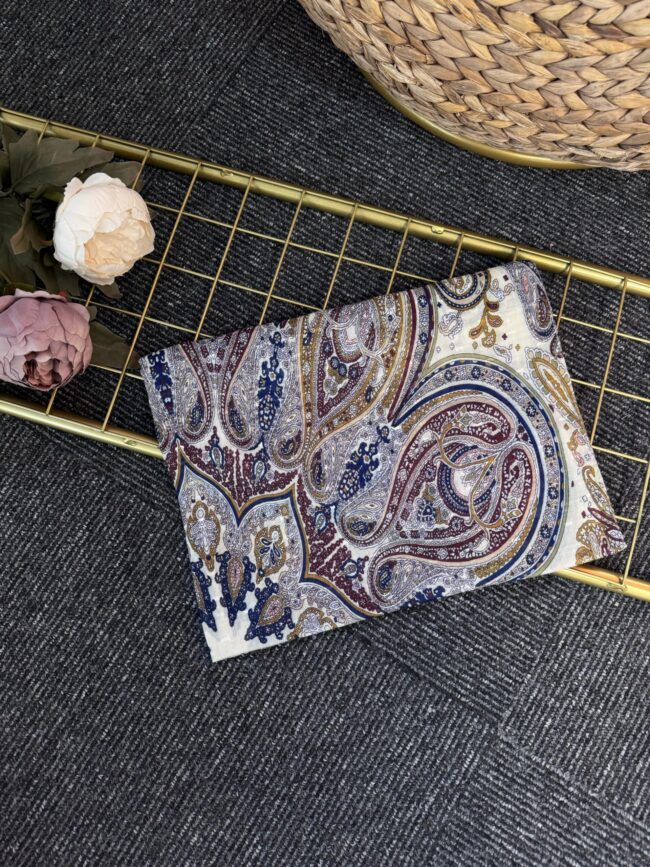 Sarmaşık  Pamuk  Şal-565106-Krem